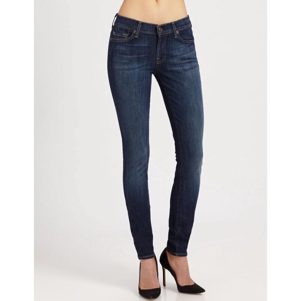7 for All Mankind 30 Roxanne slim leg ankle designer jeans